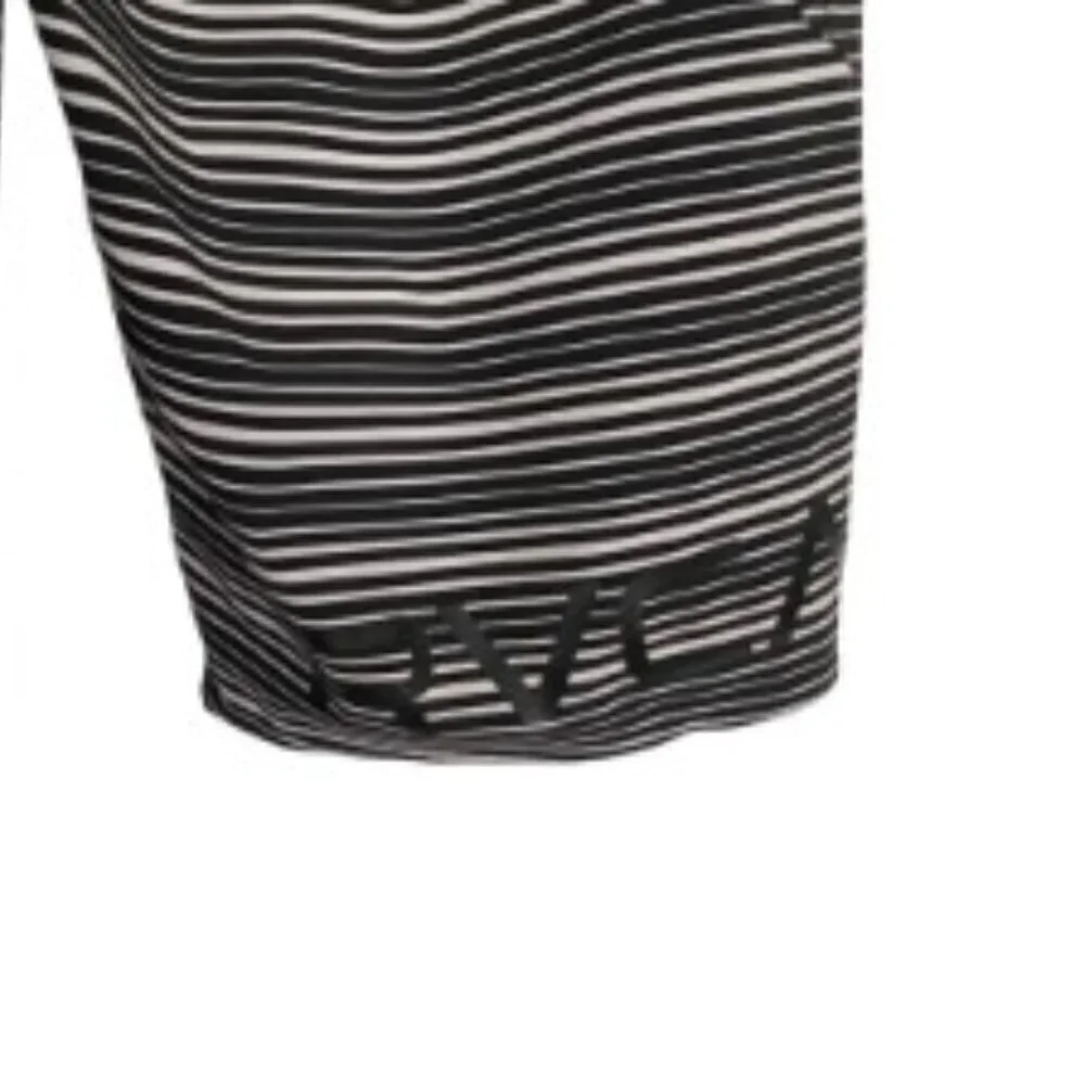 RVCA Stretch Fixed Waist Striped Board Shorts 32